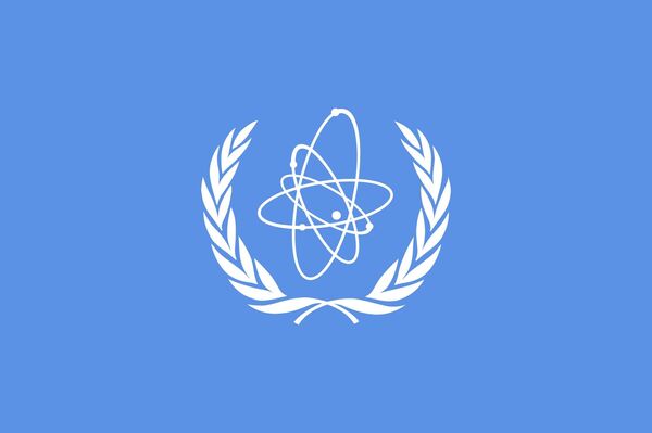Flag of the International Atomic Energy Agency (IAEA), an organization of the United Nations - Sputnik International