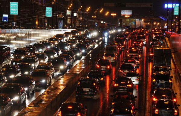 Moscow traffic jams stretch almost 3,000 km - Sputnik International