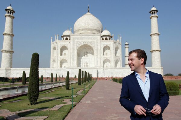 Russian President Dmitry Medvedev in India - Sputnik International