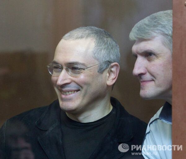 Khodorkovsky at verdict announcement and rally outside Moscow court - Sputnik International