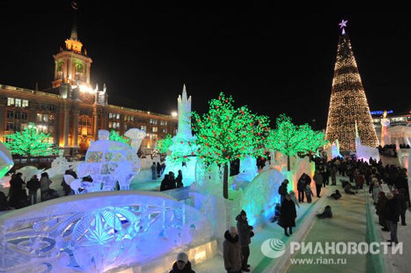 Ice town in Yekaterinburg - Sputnik International