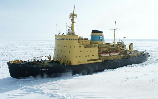 Krasin, an A1-class, triple-screw, four-deck icebreaker owned by the Far East Shipping Company (FESCO) - Sputnik International
