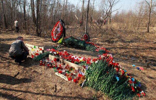 The site of Lech Kaczynski's plane crash - Sputnik International