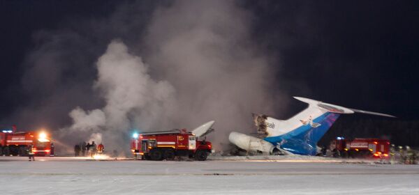 Tupolev Tu-154B plane fire and explosion in Siberia - Sputnik International