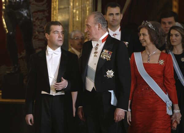 King Juan Carlos and President Dmitry Medvedev. Archive. - Sputnik International