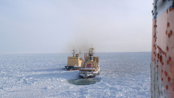 Russian icebreakers in the Arctic. File photo.  - Sputnik International