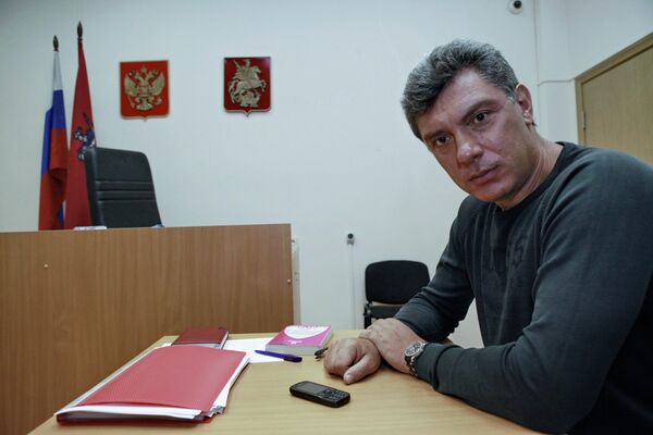 Nemtsov had been calling on voters to vote against all, something police said was an act of illegal propaganda. - Sputnik International