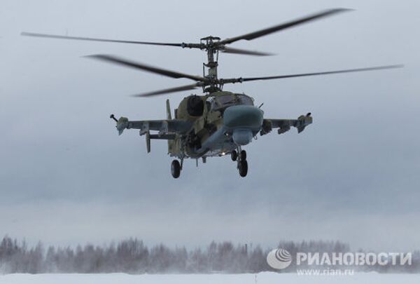 Russia’s Ka-52 Alligator attack helicopter - Sputnik International