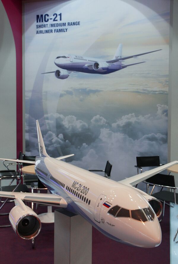 The model of MS-21 airliner - Sputnik International