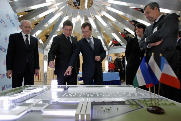 Russian President Dmitry Medvedev during his visit to Ufa - Sputnik International