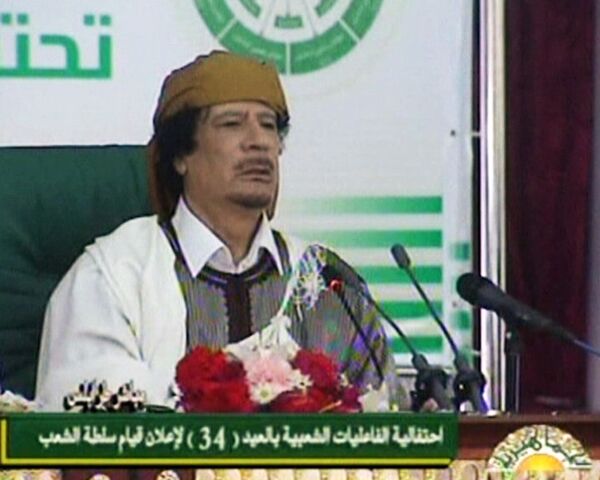Libyan leader Muammar Gaddafi  - Sputnik International