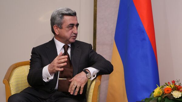 Armenian President Serzh Sargsyan - Sputnik International