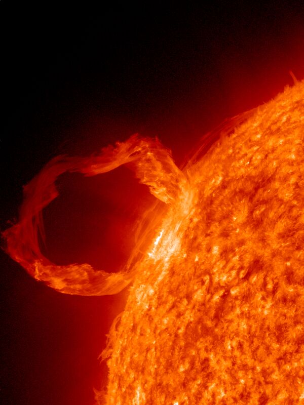 NASA Satellite Captures Spectacular Eruption on Sun - Sputnik International