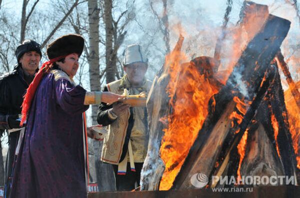 Khakas welcome spring during Chyl Pazy celebrations - Sputnik International
