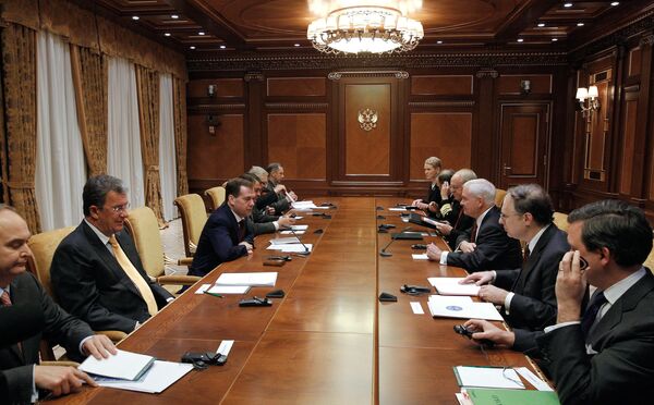 Medvedev was speaking during a meeting with U.S. Defense Secretary Robert Gates near Moscow.  - Sputnik International