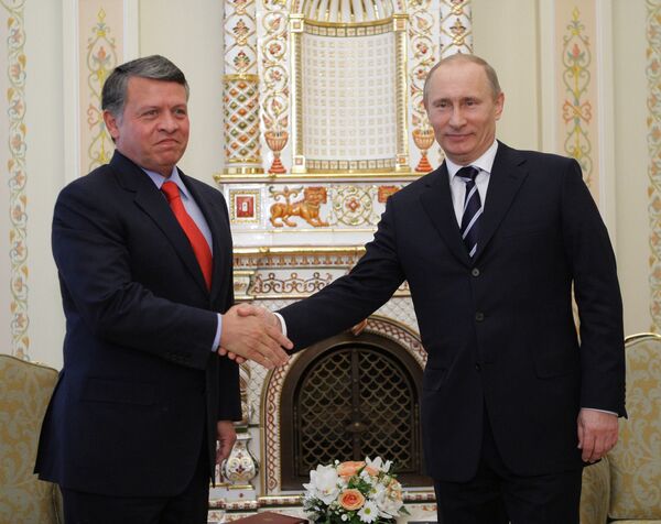 Jordan’s King Abdullah II and Russian President Vladimir Putin (archive) - Sputnik International
