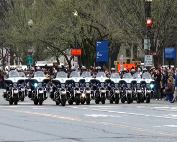 Obama motorcyclists perform at Cherry Blossom Festival - Sputnik International