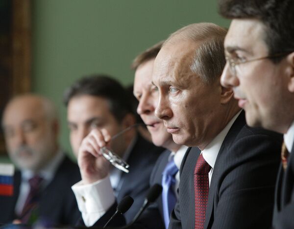Russian Prime Minister Vladimir Putin in Stockholm - Sputnik International