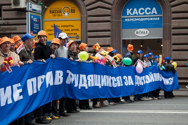 May Day marches in Moscow - Sputnik International