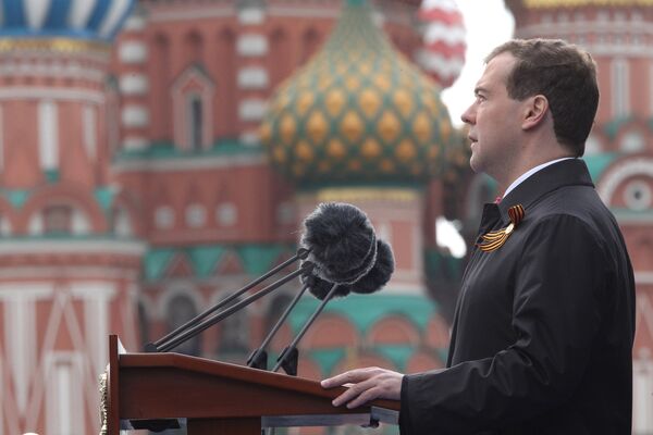 President Medvedev says 'our duty is to safeguard peace' - Sputnik International