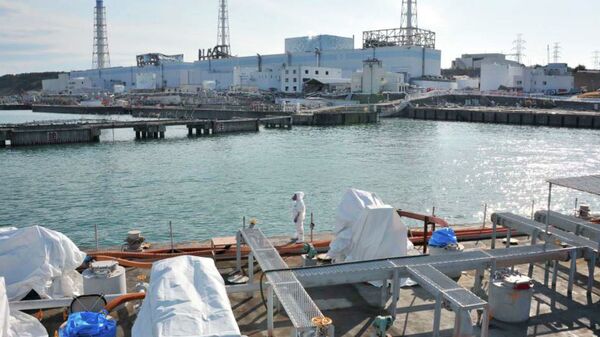 Giant barge arrives at Fukushima plant to store radioactive water - Sputnik International