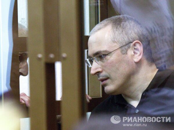 Khodorkovsky and Lebedev at the cassation appeal hearings in the Moscow City Court - Sputnik International