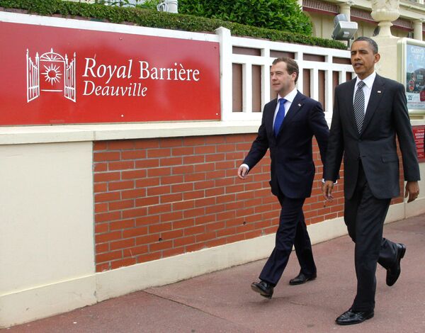 Barack Obama and Dmitry Medvedev - Sputnik International