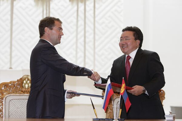 The Russian president visited Mongolia in August 2009. - Sputnik International