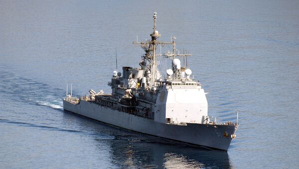 USS Monterey underway - Sputnik International