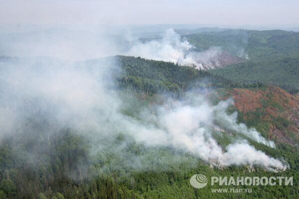 Лесные пожары в Красноярском крае - Sputnik International