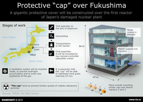 Protective “cap” over Fukushima Protective “cap” over Fukushima - Sputnik International