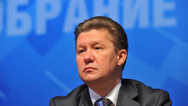 Gazprom CEO Alexei Miller has confirmed that Ukraine will pay $378 per 1,000 cubic meters of Russian gas in November-December 2014. - Sputnik International
