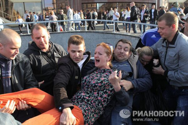 “Silent” protesters detained in Minsk  - Sputnik International