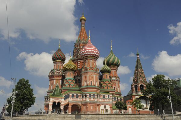St. Basil's the Blessed (Protection Veil of Our Lady) Cathedral, better known as St. Basil's (Intercession) Cathedral (Cathedral of St. Basil the Blessed) - Sputnik International