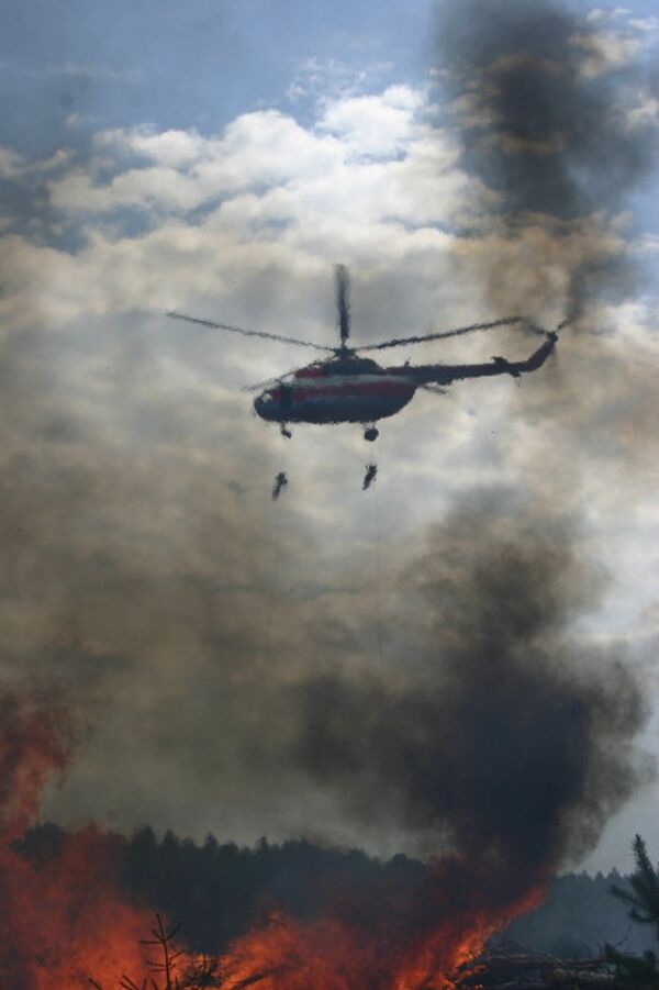 Air patrol helps fight forest fires - Sputnik International