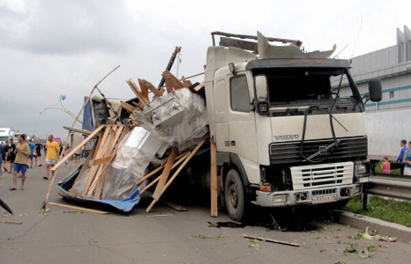 Aftermath of Blagoveshchensk tornado - Sputnik International