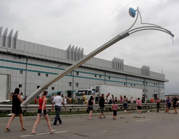 Aftermath of Blagoveshchensk tornado - Sputnik International