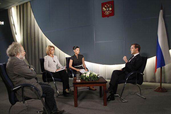President Dmitry Medvedev's interview - Sputnik International