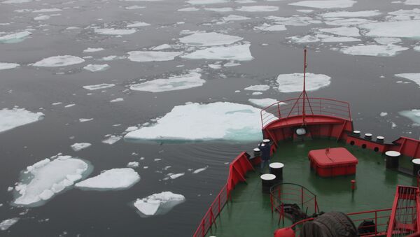 Icebreaker Yamal in the Shokalsky Strait - Sputnik International