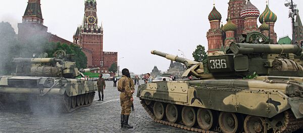 Tanks in the Red Square during the coup attempt on August 19, 1991 - Sputnik International