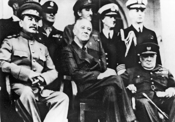 Joseph Stalin, Franklin Delano Roosevelt and Winston Churchill - Sputnik International