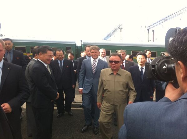 Kim Jong-Il during Russia visit - Sputnik International
