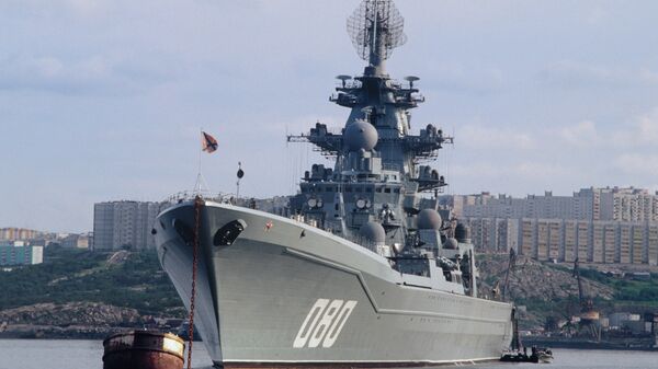 Heavy nuclear guided missile cruiser Admiral Nakhimov, File photo. - Sputnik International