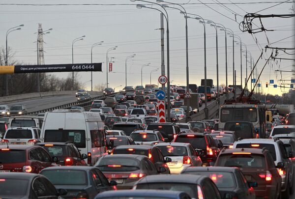 Moscow marks Car Free Day with traffic jams - Sputnik International