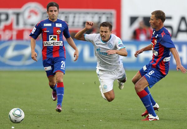 Zenit and CSKA players - Sputnik International