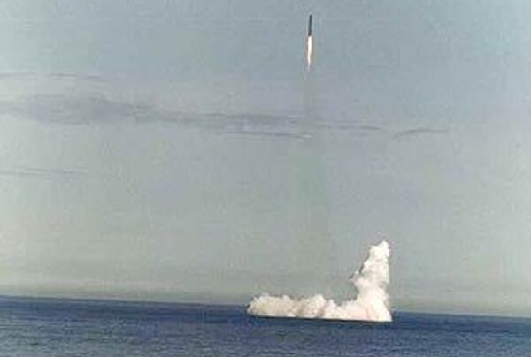 Sineva submarine-launched ballistic missile (SLBM). Archive - Sputnik International