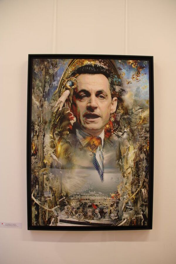 Nicolas Sarkozy’s father brings his paintings to Moscow - Sputnik International