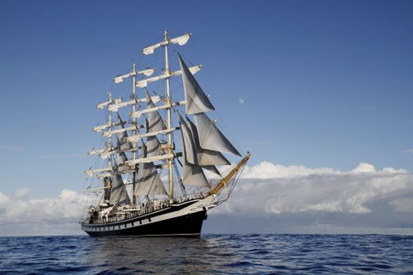 The frigate Pallada sailing the Pacific  - Sputnik International