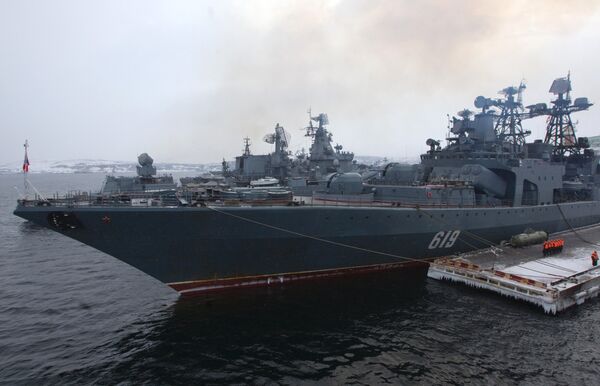 Udaloy I class anti-submarine destroyer Severomorsk - Sputnik International