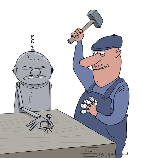 Man vs robot - Sputnik International